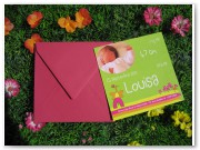 Faire-part de naissance avec enveloppe